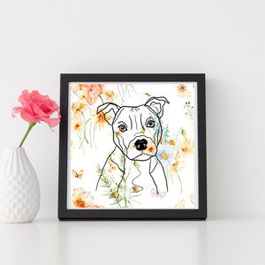 Flower Dogs, Downloadable Art, Art Prints, Printable Art, Quotes, Digital Art, Instant Download, Wall Art