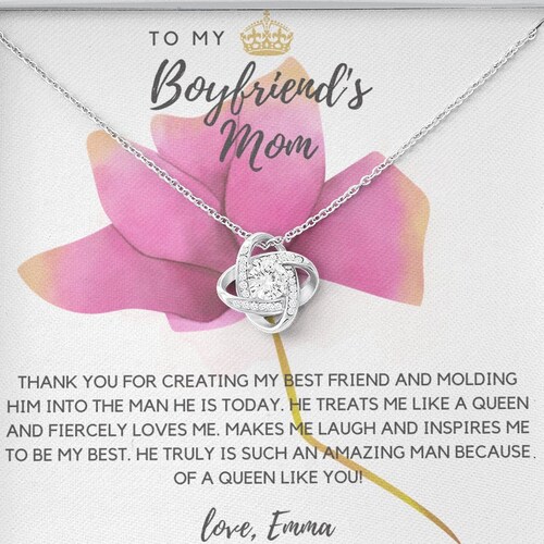 To My Boyfriends Mom Gift Necklace for Boyfriend Mom Mother Etsy
