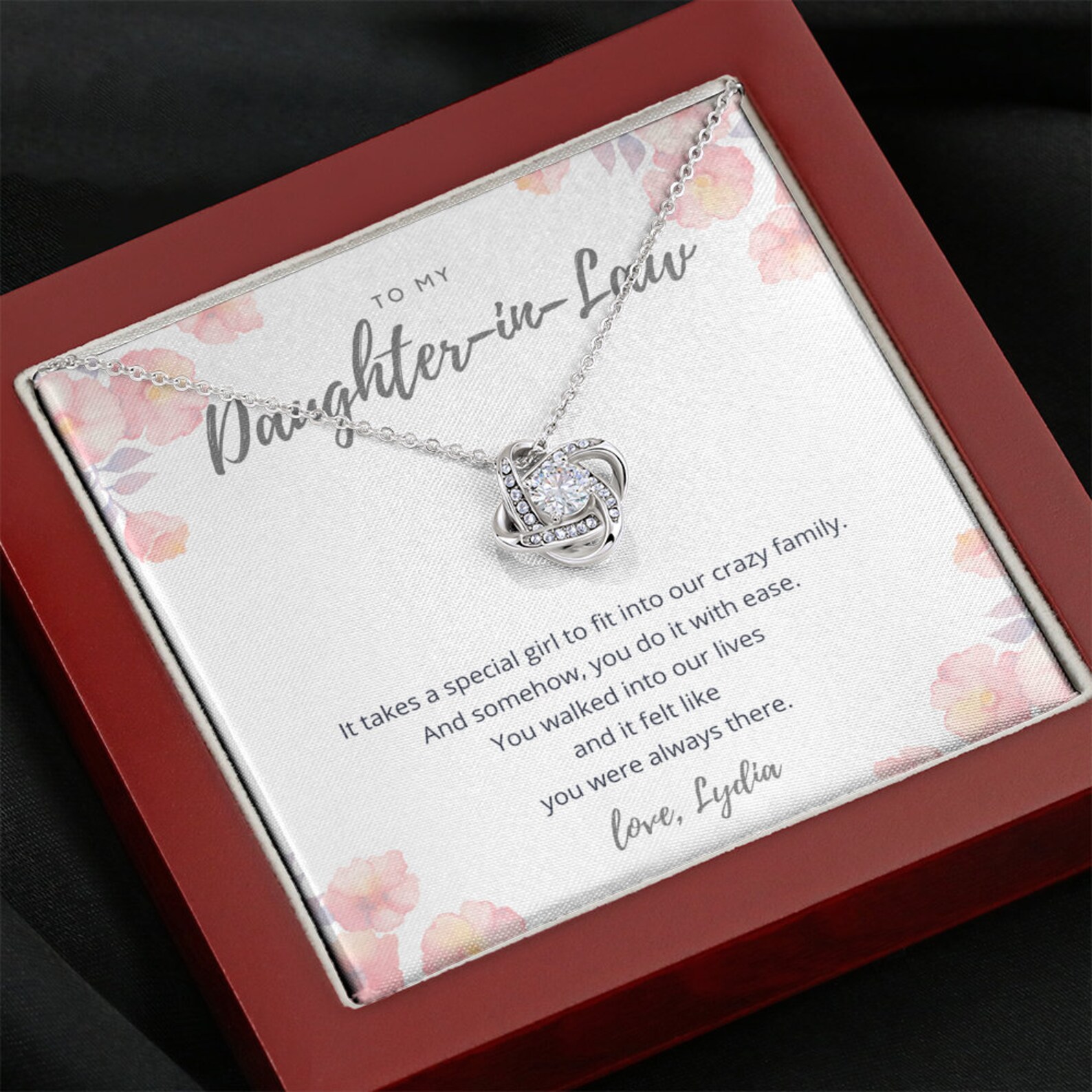 Personalized Daughter in Law Birthday Gifts Necklace Gift for Etsy