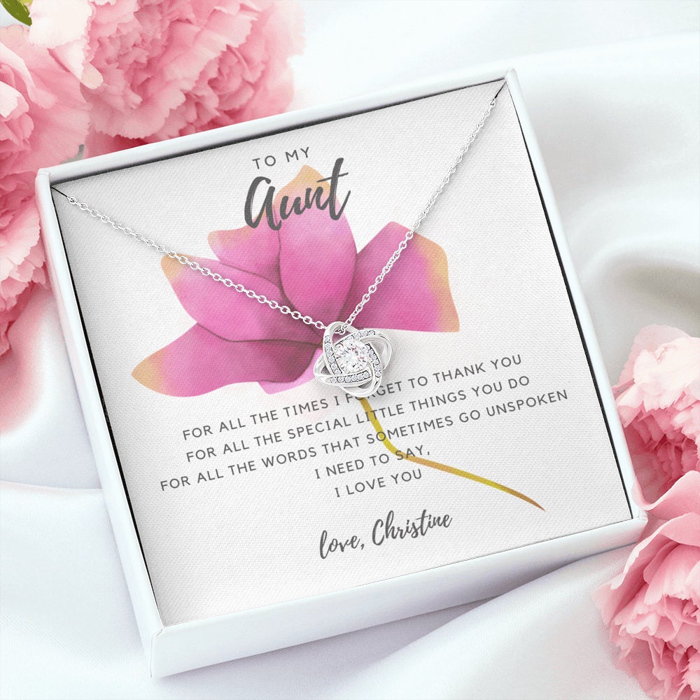 Geschenk Von Tante Zur Nichte Geschenk für Tante von Nichte Tante Nichte Halskette Tante | Etsy