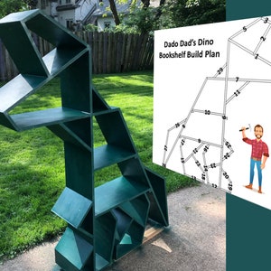 DIY Dinosaur Bookshelf Build Plans