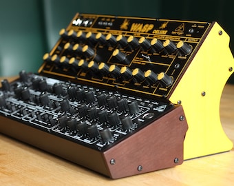 Wooden side panels / stands for Behringer synthesizer modules (K-2, Pro-1, Wasp, Neutron, Cat and Model-D)