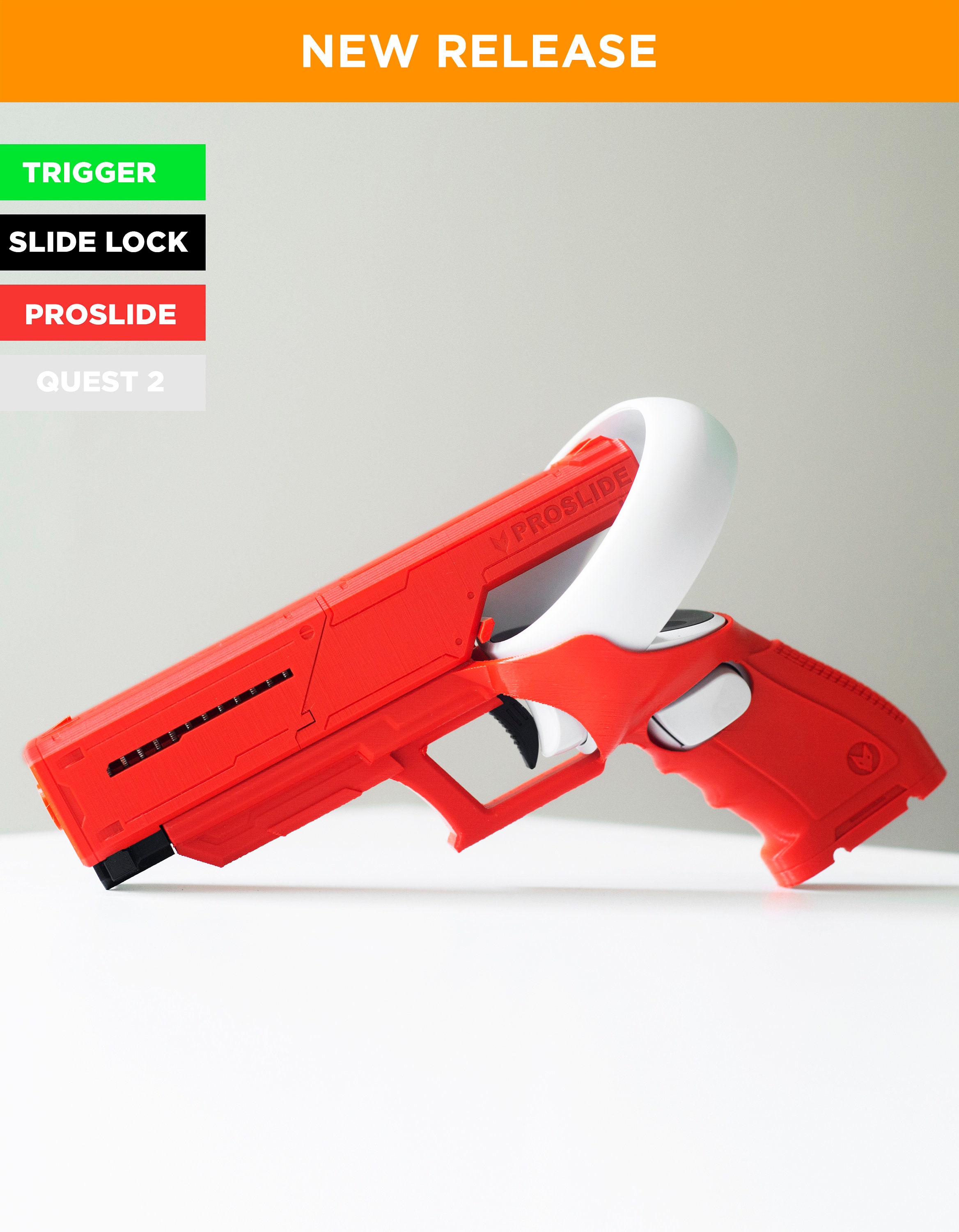 Quest 2 VR Pistol SnowFox Pro custom weight
