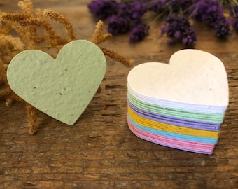 Seed Paper Shapes, Eco Friendly Seed Paper Favours, Plantable Paper Shapes, Rustic Favours, Plantable Wedding Favours, Eco Favours