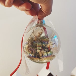 Palline decorative boho Natale / Set di 2 o 4 palline