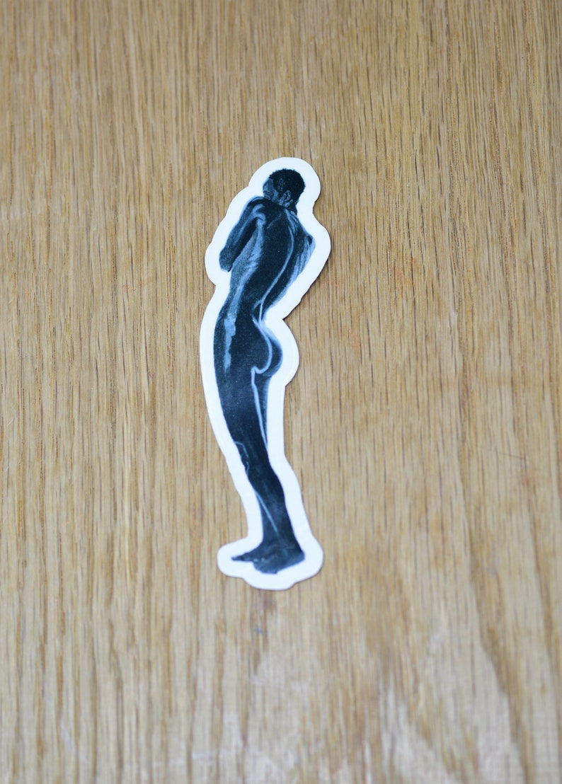 Flirtatious booty female anatomy vinyl sticker