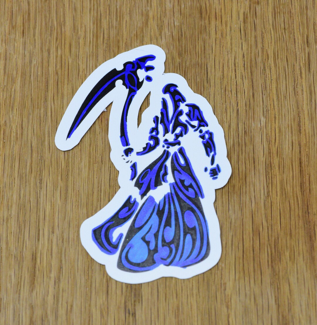 Death Reaper Sticker The Blue Blue Reaper Vinyl Sticker, Supernatural Sticker, Death Sticker ...