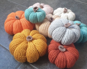 Knitted pumpkins