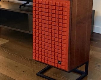 Handmade Steel Speaker Stands Set of 2 – Custom Metal Speaker Risers for Bookshelf & Studio Speakers