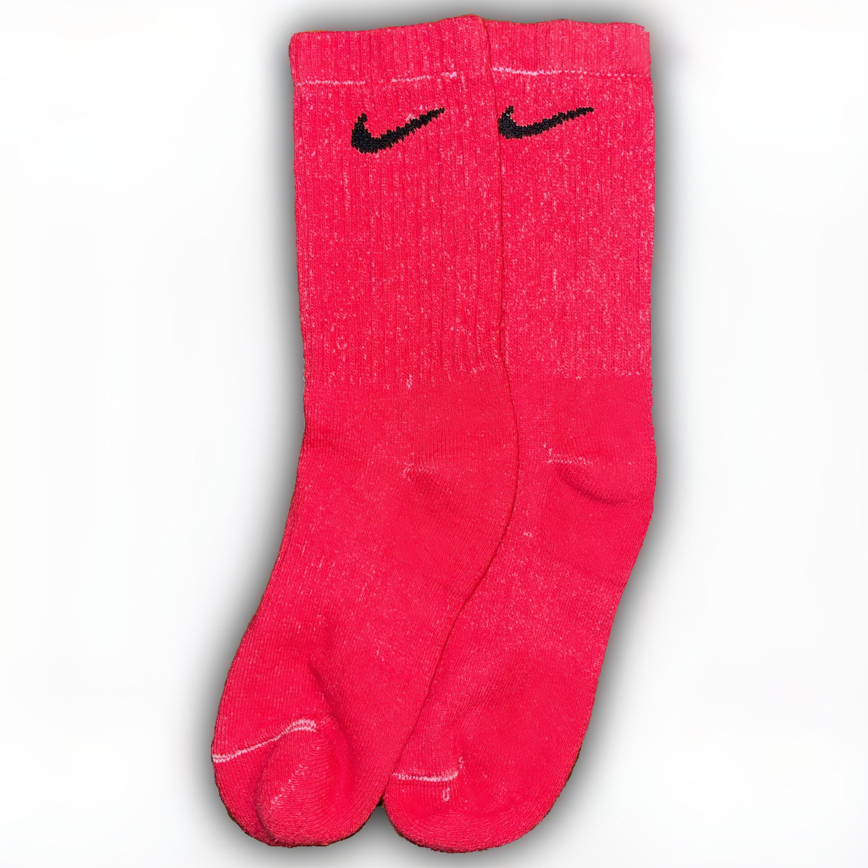 bottines chaussettes rouge