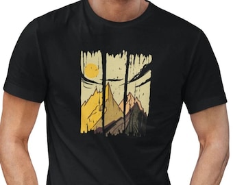 T-shirt Herren Berge wandern Natur Sonne Mann Tshirt Geschenk Abenteuer Grafik Shirt Herren