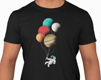 Astronaut T-shirt Mann Lustig Grafik Herren T-Shirt witzig besonders Grafik Shirt