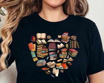 Books Shirt, Gift for Book Lover, Bookworm, Book T-Shirt, Gift for Her, Reading Shirt Woman, Bookworm, Bookworm Gift Idea