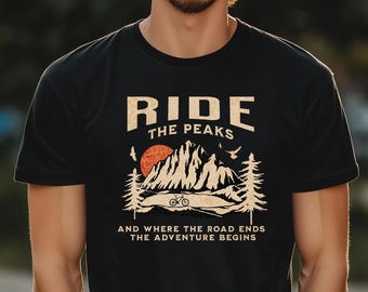 Mountain Bike Shirt Herren, Fahrrad T-Shirt, Naturliebhaber, Geschenk für Biker, Outdoor Shirt Männer, MTB Shirt, Geschenk für Ihn, Downhill