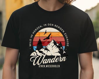 Wander T-Shirt Männer, Geschenk für Wanderer, Outdoor Abenteuer Shirt Herren, Hiking T-Shirt, Natur Entdecker Shirt, Trekking Shirt Männer