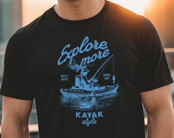 Explore more, Kayak style 25  - Herren Shirt