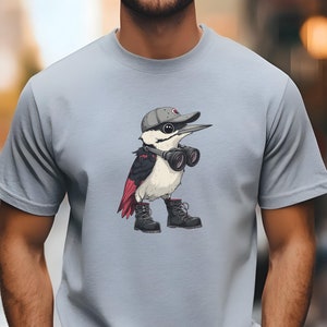 Vogel T-Shirt Herren, Naturliebhaber Shirt, Geschenk Für Papa, Geschenkidee Ornithologe, Vogel, Lustiges Shirt, Geburtstagsgeschenk Mann