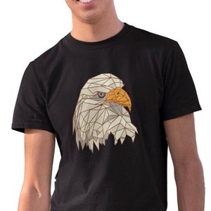 Adler T-shirt Herren Wildtier Grafik Alternativ Tshirt Tiermotiv Wild Vogel Shirt Mann