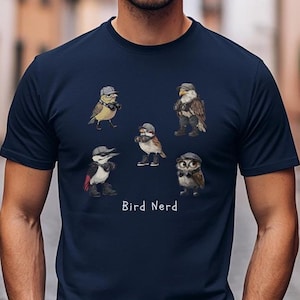 Vogel T-Shirt Herren, Naturliebhaber Shirt, Geschenk Für Papa, Geburtstagsgeschenk Mann, Geschenkidee Ornithologe, Vogel, Lustiges Shirt