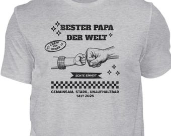 Papa Kind Shirt, Geschenk zur Geburt, T-Shirt für Väter, Baby Geschenk Papa, Family Matching Shirt, Geschenk für ihn, Vatertag Geschenk