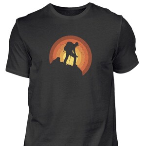 Bergwanderer T-shirt Herren- Outdoor Grafik Shirt Mann- Wandern- Berge klettern Druck T shirt