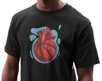 Basketball T shirt Herren Sport Grafik Basketballspieler Shirt Mann Geschenk