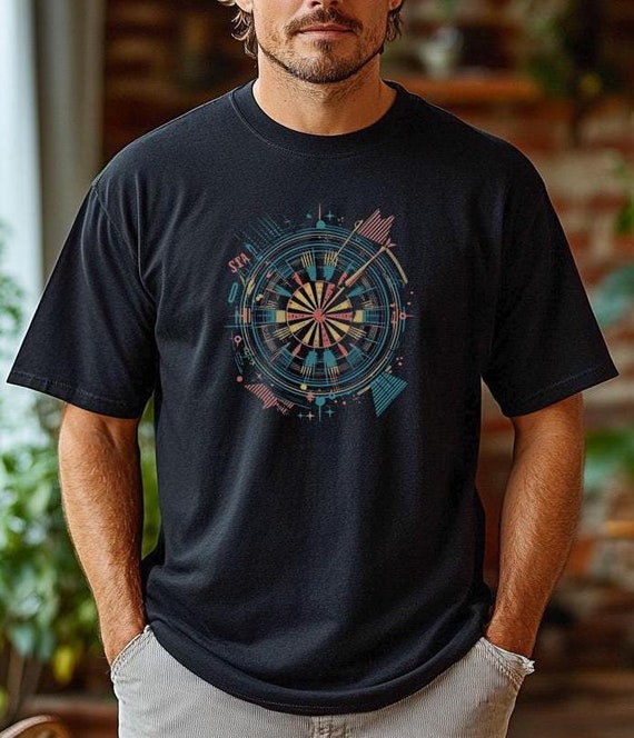 Mens Darts Shirt Evolution Dart Player Father's Day Gift Mens Darts Shirt Evolution Dart Player Father's Day Gift