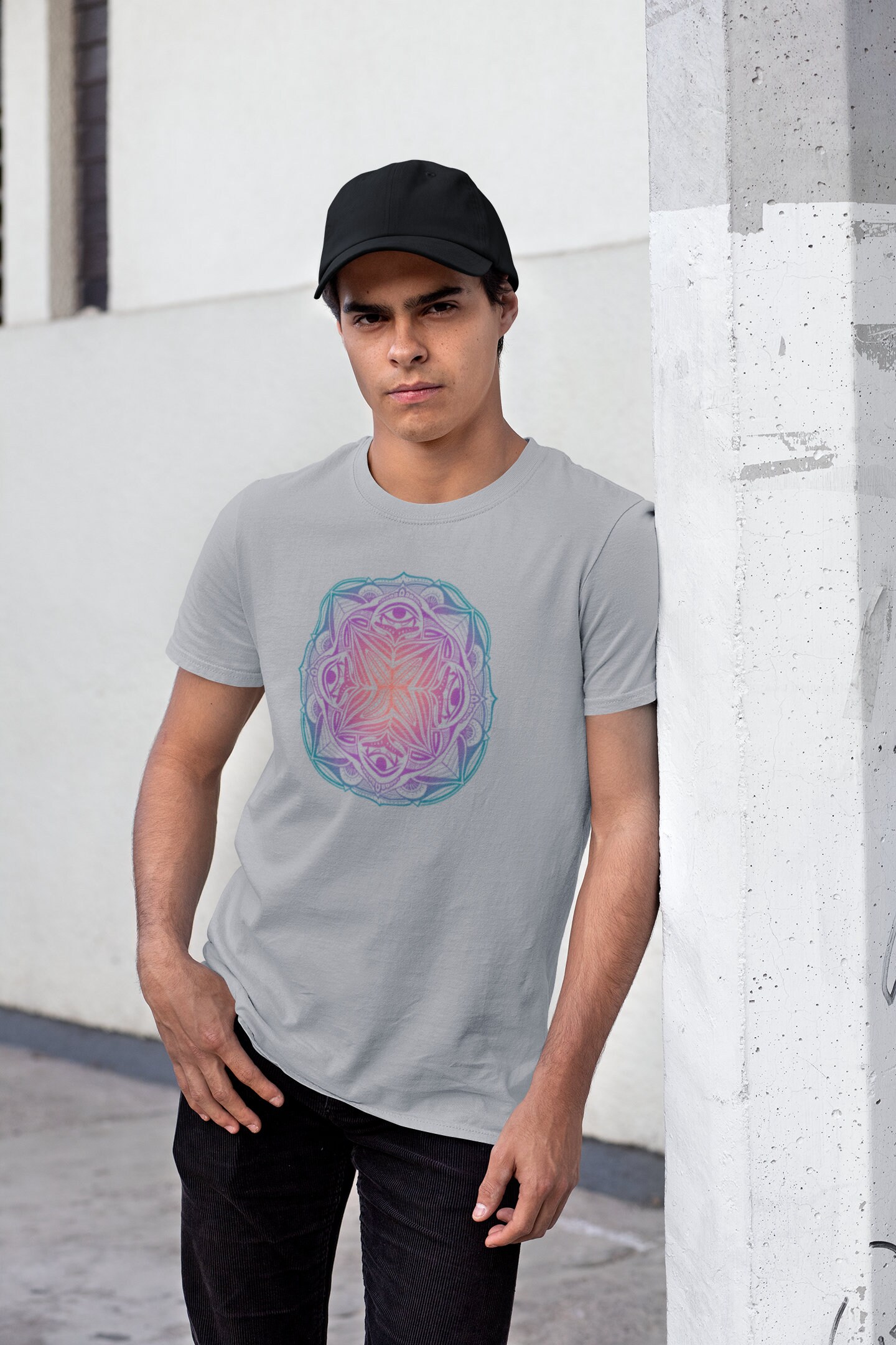 MOMENTEL アートプリント 半袖Tシャツ MOMENTEL アートプリント 半袖Tシャツ - メルカリ