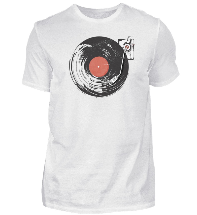 T-Shirt Men's Vinyl Records Shirt Vintage Man image 5