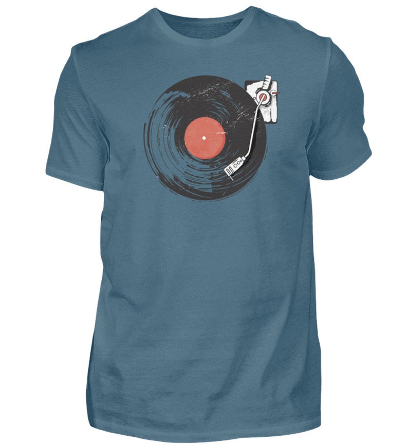 T-Shirt Men's Vinyl Records Shirt Vintage Man image 4