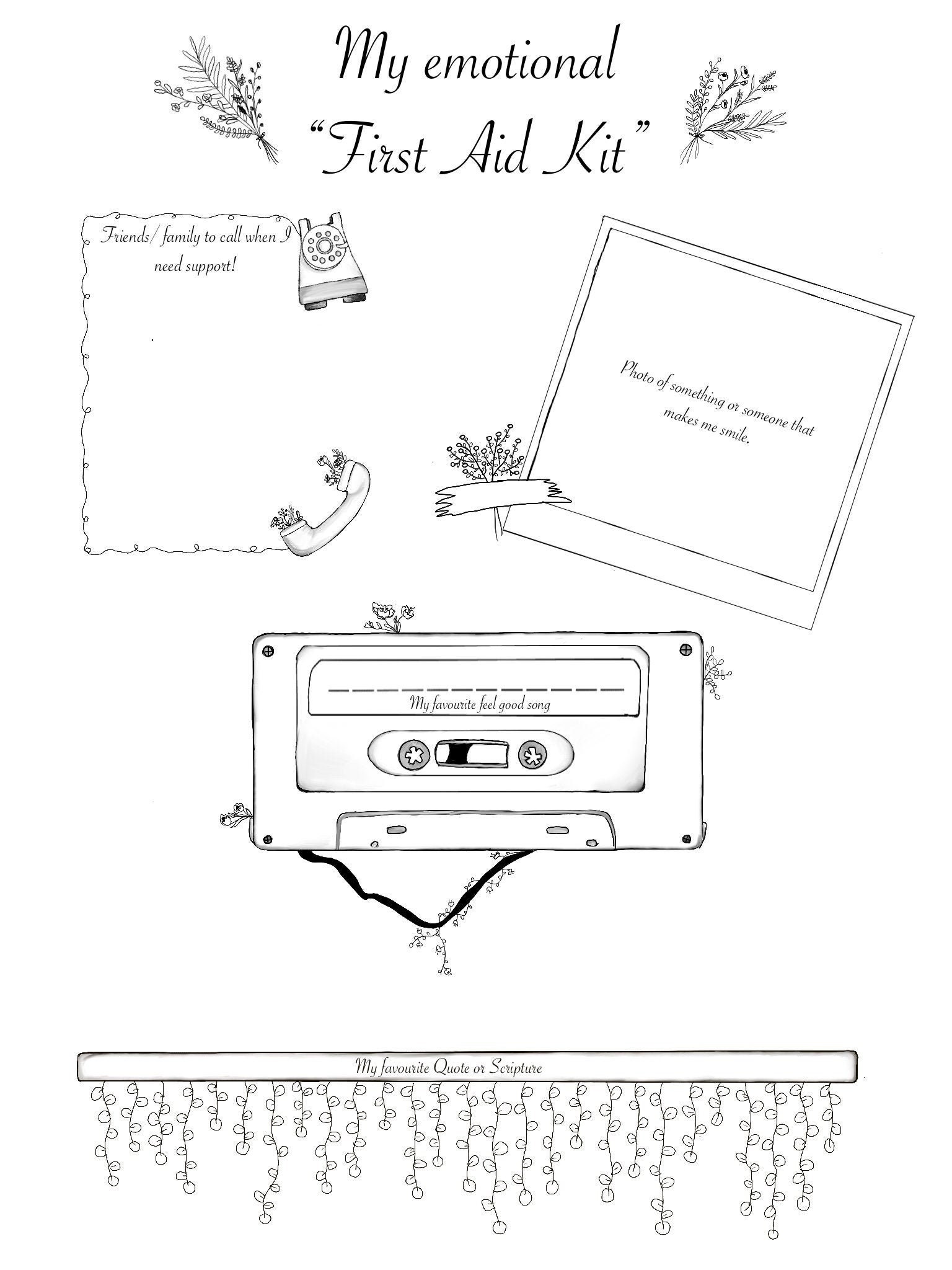 Emotional first aid kit Etsy