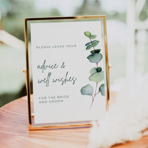 Conseils et voeux de mariage | Bons voeux de départ | Conseils et souhaits des mariés | Conseils pour elle et lui | Modèle de panneau à télécharger