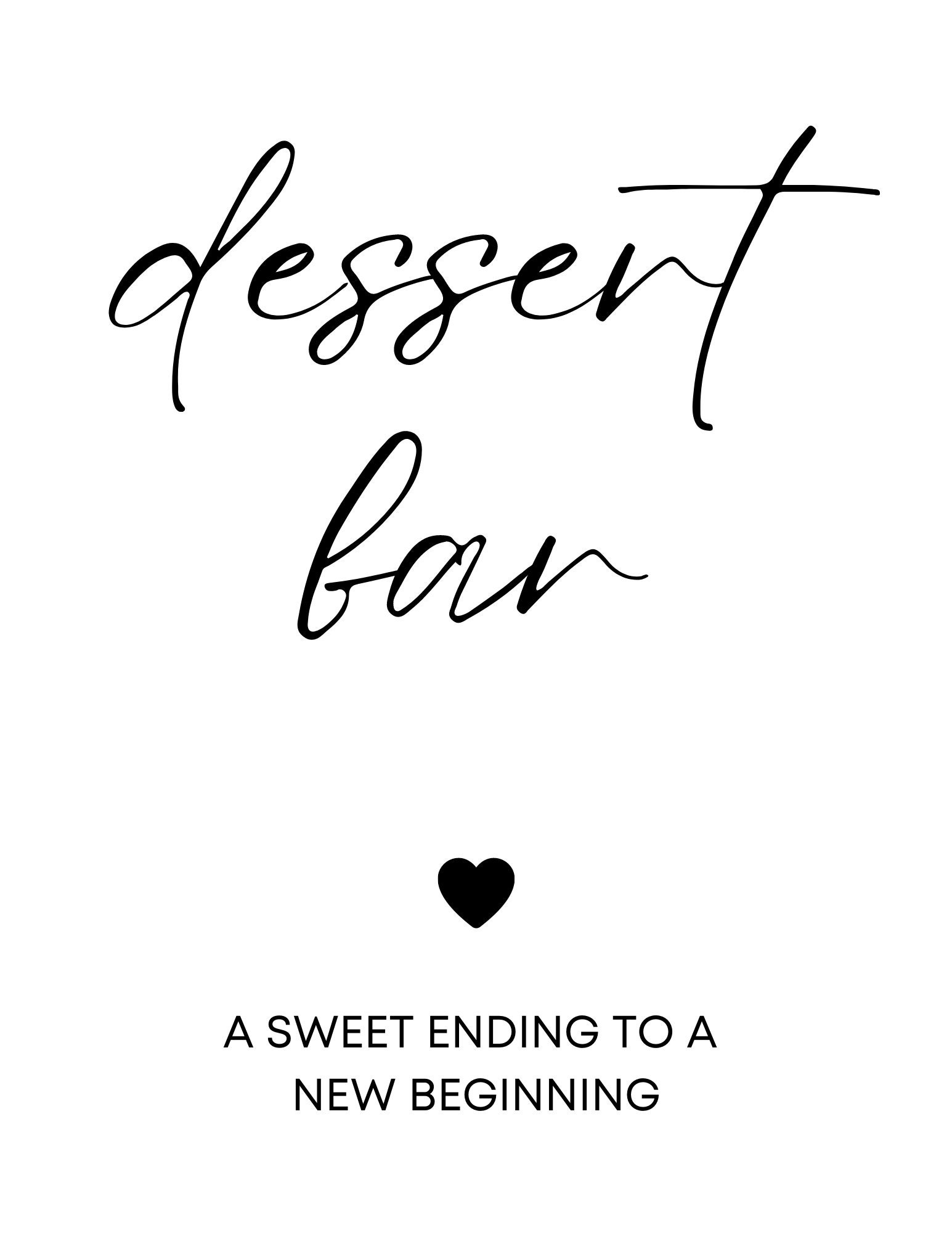 Dessert Bar Sign Dessert Bar Sign Printable Dessert Bar Sign Digital