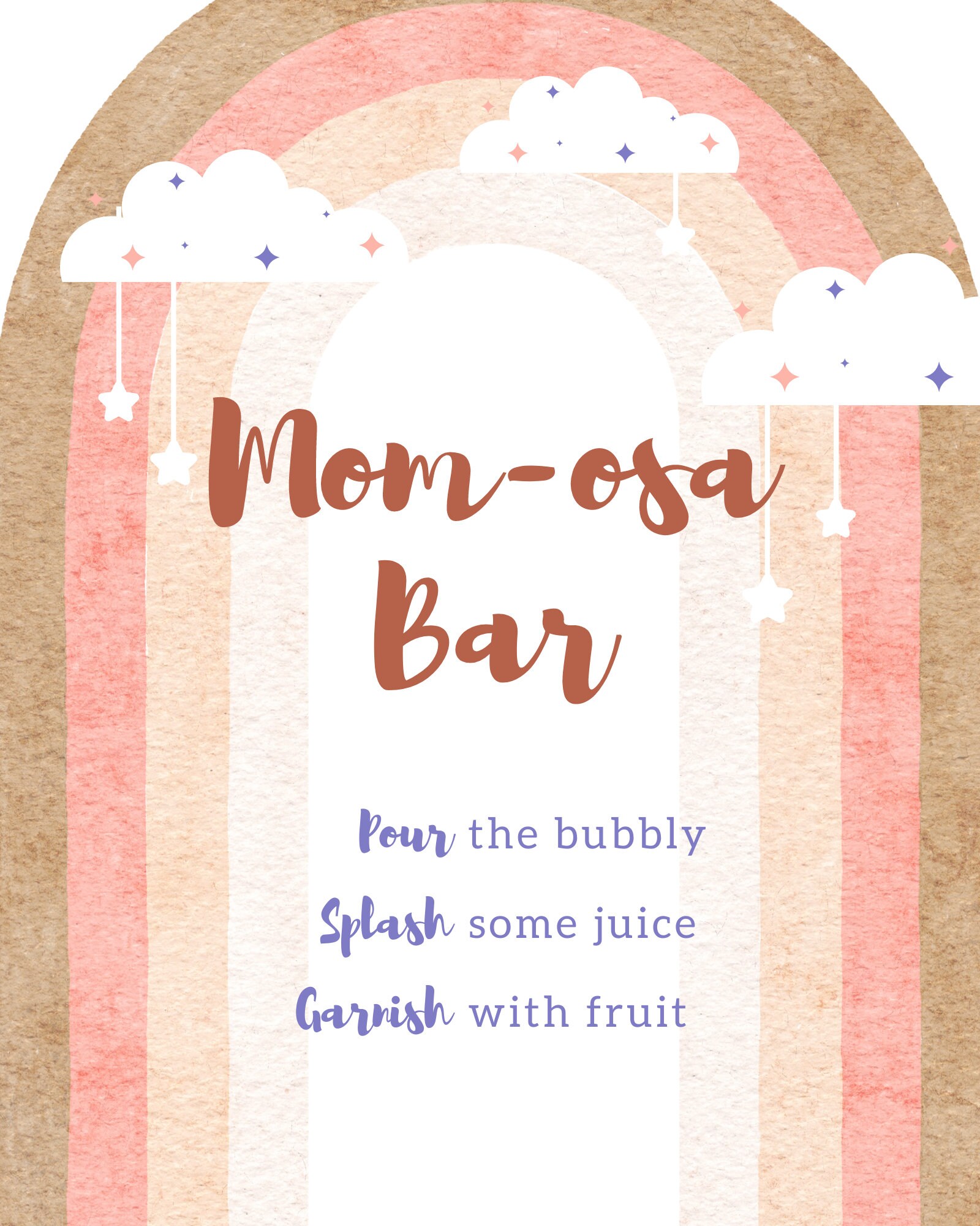 Momosa Bar Sign Download Printable Momosa Bar Sign Momosa Etsy