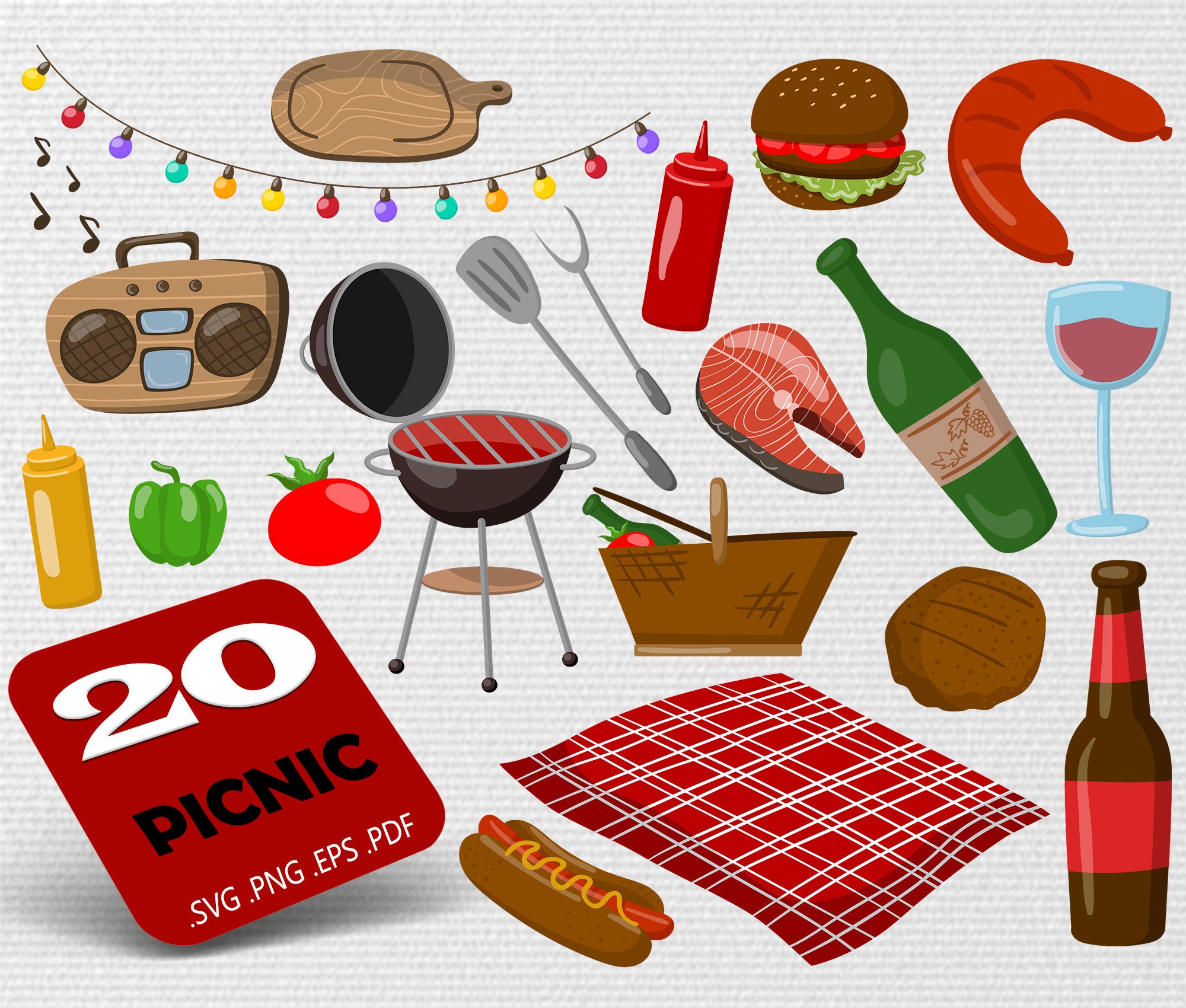 Svg de picnic, Picnic familiar SVG File, Picnic SVG, Meat svg,Food svg ...
