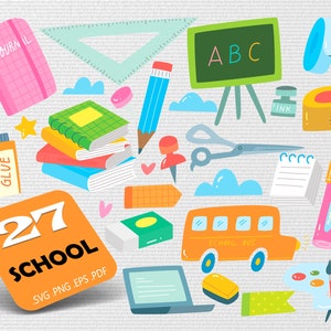School svg,School Svg, School Supplies Svg, Back To School Svg, Teacher Svg, Teacher Bundle Svg, Classroom Supplies Svg, Svg,print file