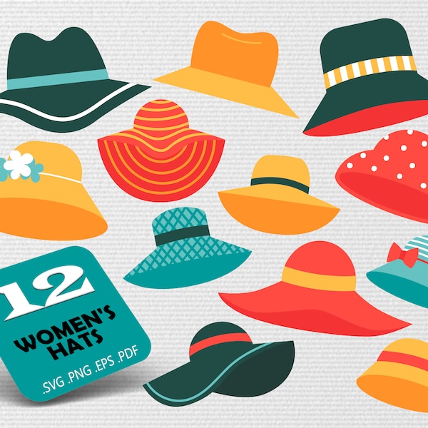 Womans hat svg,Summer hats svg, summer svg,girls hats svg,Hats SVG, Large Hat SVG, Women Hat SVG,Summer hat Svg, print file,printable,svg