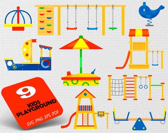 Kids playground svg,Children Playground svg, Kindergarten svg,Kids Playing svg,Outdoor svg,Playground Clipart, print file,printable,svg file