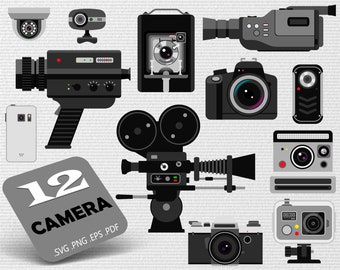 Camera SVG Bundle,Camera svg,Camera png,Camera eps,Camera vector,Photo camera files,Videocamera svg,Photography svg,Record svg,print file