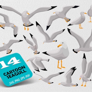 Cartoon seaqull svg,Seagull birds svg,Seagull art png,seagull clipart,birds svg,vector bird,sea svg,Seagull bird svg,print file,printables