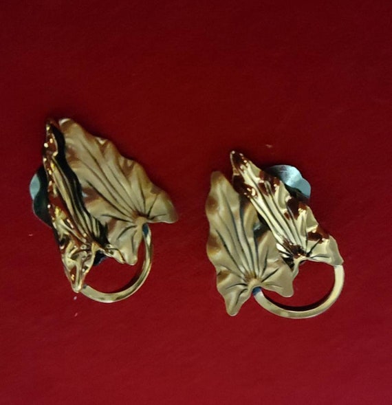 Copper Clip-on Earrings - image 1