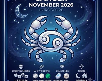 Cancer Horoscope November 2026: Monthly Reading for Love, Finances, and Health