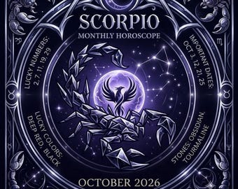 Scorpio Horoscope, October 2026 Monthly Astrology Forecast