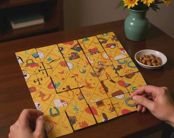 Halloween Indian Oracle Cards – Fortune Telling Deck with Guidebook, Knitted Mat, Embroidered Pouch
