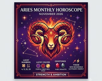 Aries November 2026 Monthly Horoscope: Love, Career, Health Insights