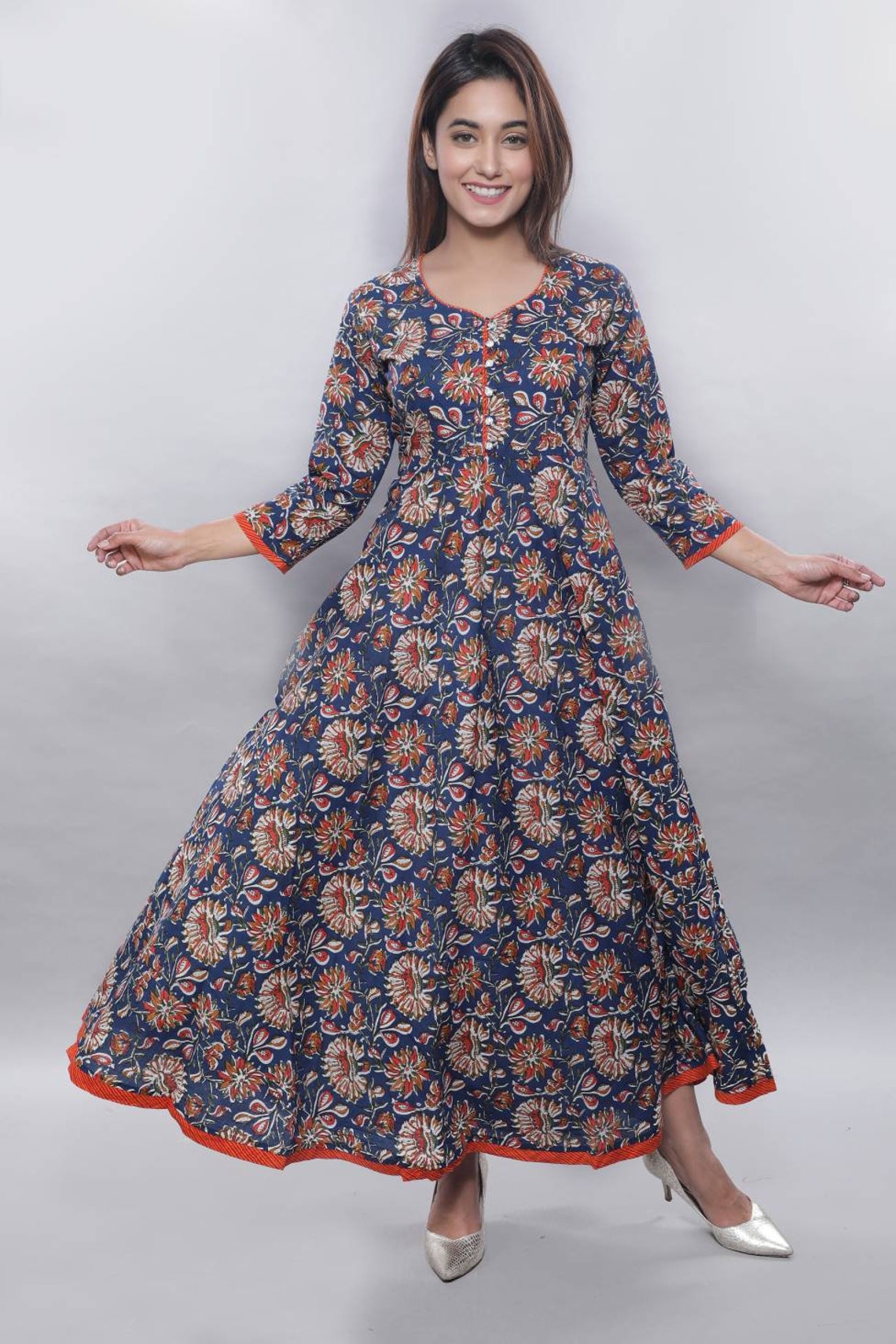 Indian Bollywood Designer Women Beautiful printed Rayon Fabric | Etsy