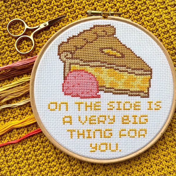 On the side is a very big thing for you - Cross Stitch Kit. When Harry Met Sally. Modern Funny Counted Cross Stitch.