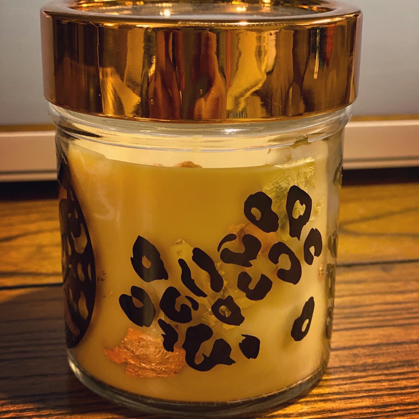 Leopard Print Candle Etsy