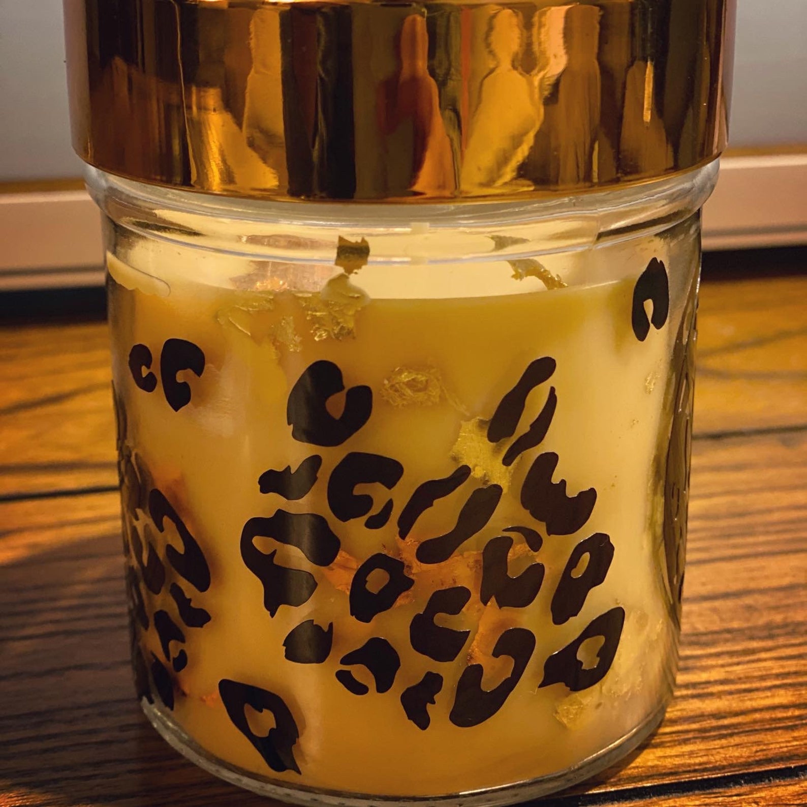 Leopard Print Candle Etsy