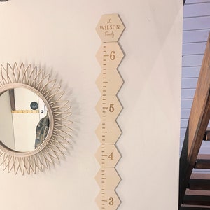 Gepersonaliseerde groeimeter - aangepaste muurdecoratie kinderkamer - hoogteliniaal kinderen - kraamcadeau